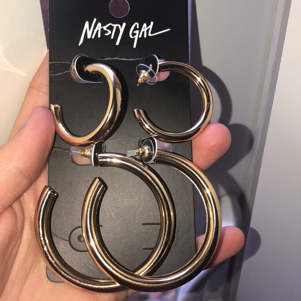 Gold Toned Hoop Earrings